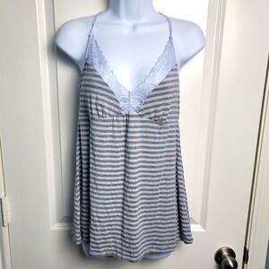 NWT- ADORE ME Striped Lacy Sleep Tank